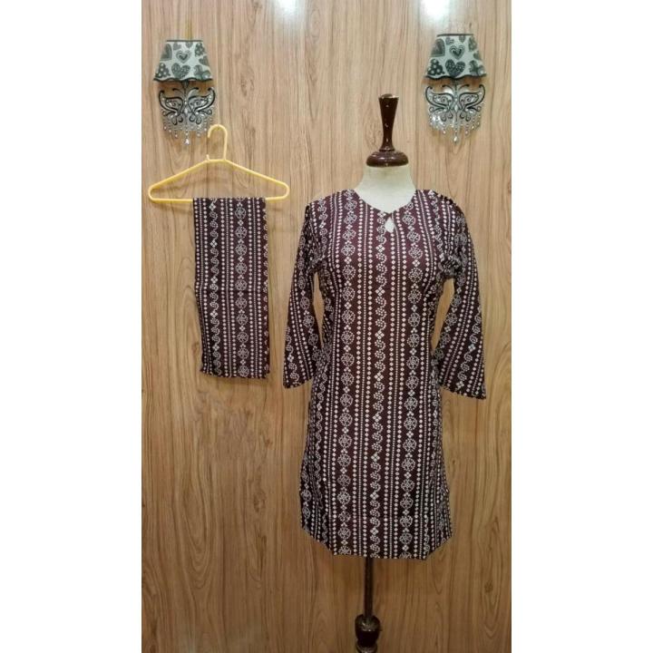 Chunri 2 Pieces Stylish Ladies Dress with Same Trouser Ready to Wear for Girls and Women By Global Fashion Daraz.pk