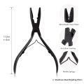 Micro Links Hair Extensions Kit, Hair Extension Pliers for Beads, Hair Extension Loop Needle Pulling Hook Tool Bead Device Tool Kits, Micro Link Tools for Hair or Feather Extensions Styling. 