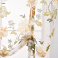 Peony Flower Roman Curtain Kitchen Window Blinds Curtains Yellow 60 x120cm. 