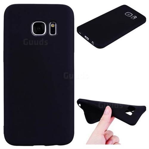 Samsung Galaxy S7 Black Soft Silicon Back Cover