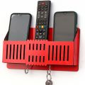 Multi Purpose Wall Mounted Remote Control Stand, Mobile Holder, Key Chain Hanging Stand. 