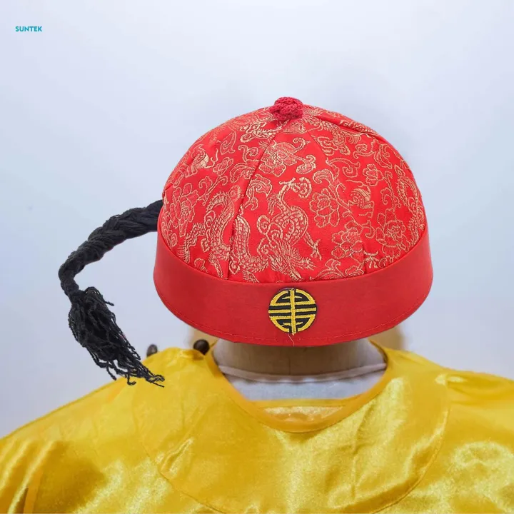 Chinese%20Oriental%20Hat%20Silk%20Party%20Costume%20Cap%20for%20Dance%20Cosplay%20Photography%20Red%2054cm%20-%20Image%206