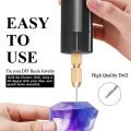 0.7-1.2Mm Micro-Electric Hand Drill Set for Resin,Electric Mini Drill for Jewelry Making  Pin Vise Kit. 