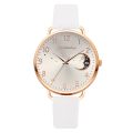 Hot Sale Women Leather Band Quartz Watch Set Moon Numbers Dial Female Wristwatches Fashion Clock Relogio Mujer. 