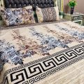 Cotton Crysal Double Bed Sheet Set -Double Bed Sheet -New Desion -Color. 
