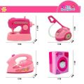 Mini Household Appliances Toys Set for Kids Cute Princess Barbie Theme Dream House Appliances-6604. 