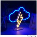 LED Neon , neon ,Lamp Lightning Cloud Shape ,Custom Neon Sign , Bedroom Home Desk Table Decor Mini Lamps Light. 