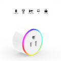 Smart Socket Scene Lights Timing Remote Control Wifi Smart Plug Power Sockets With Colorful Lights. 