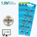 SR626SW, L626F - 377 Replace for 377A , 377, AG4, LR626, LR626H  Vinnic  Alkaline Button Battery. | Shopikbuzz.pk| Shopikbuzz. 
