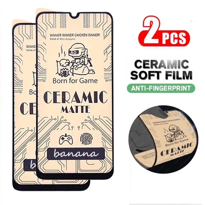 2PCS infinix Smart 8 Matte Ceramic Tempered Glass for Smart 7 Smart 6 6Plus Anti-fingerprint Screen Protector