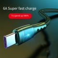AzaTech 6A Fast Charging USB Type C Cable Wire For Super Fast Charging + Data Transmission. 