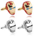Film and teion peripheral Iron Man creative men's shirt Cufflink cufflinks. 