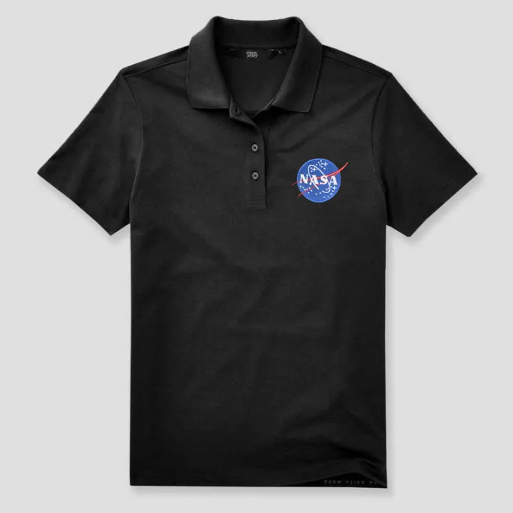 Women's%20Nasa%20Logo%20Embroidered%20Polo%20Shirt%20-%20Image%202