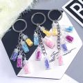 Bottles Pompom keychain for girls with glitter bottle bag hanging accessory (3 Bottle Keychain). 