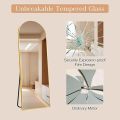 Full Size Mirror with Adjustable Stand, Elegant Home Decor Wall Mirror for Bedroom and Living Room. 