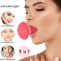 Jawline Exerciser Tool Men, Women, Face Fat Reducer, Face Shaper  High Quality Face Slimming Tool Mouth Trainer Exerciser V Shape - Silicone Face Trainer V Face Facial Slim Skin Care Tool - Anti-Aging Face Lifting Remove Muscle Line - Double Chin Reducer. 