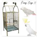Fancy Birds Cage Golden - Full Funtional - Best For Raw & Gray Parrots. 