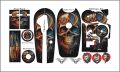 complete 70cc bike chain cover engine and fornt shock sticker. 
