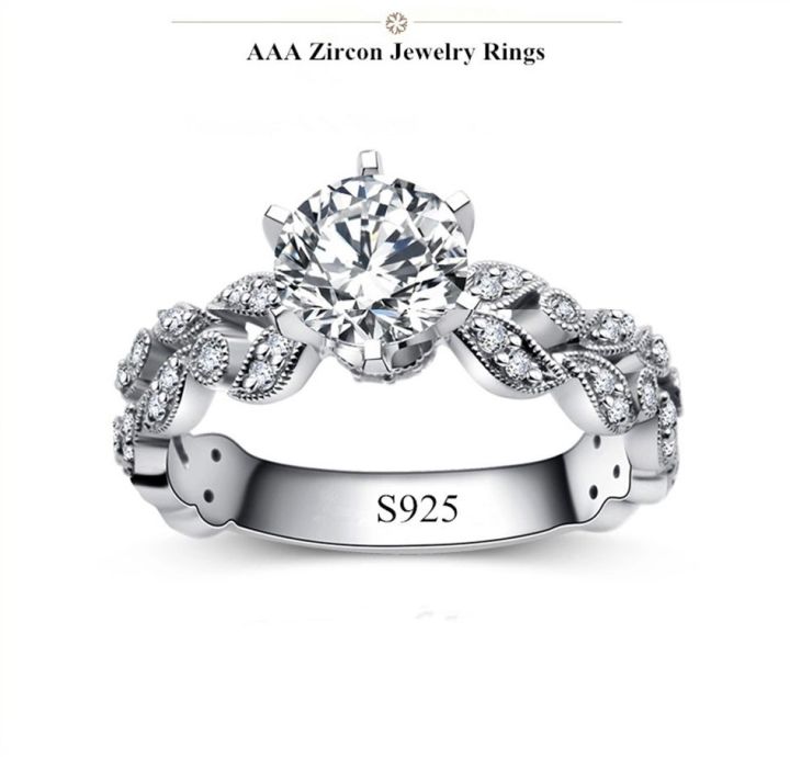 Elegant%20Baroque%20Style%20925%20Sterling%20Silver%20Ring%20with%20Round%20Cut%20Diamond%20and%20Heart%20&%20Arrow%20Design%20-%20Image%204