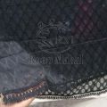 Black Cotton Net Dupatta with 2 side lace for girl & ladies by Roop Mahal Online Store. 