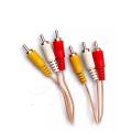RCA To RCA Two Male Audio Video AV Cable 3+3 1.5meter / 3meter / 5meter / 10meter / 15meter. 