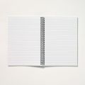 Light Pink Aesthetic - A4 Spiral Notebook with Plastic Sheet. 