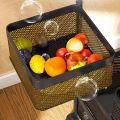 Dream Enterprises 4 & 5 Layer Round Rotating Fruits & Vegetables Storage Shelves Basket Rolling Rack with Breakable Wheels for Kitchen Bathroom Office. 