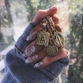 Tiny Gold Initial A-Z Letter Necklaces Umisex Charm Luster Gold Metal Capital Love Couple Pendant For Women Men Jewelry. 