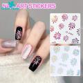Nail Art Stickers Colorful Gradient Nail Stickers Long-lasting Holographic Sparklers for Stunning Nail Art 6 Sheets Gradient Nail Decals. 