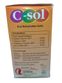 C-sol ORS Orange Flavour 20 Sachets Pack. 