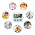 YIERYI Timer Reminder Kitchen TImer Digital Timer Manual Countdown Alarm with Stand Wall Mounted. 