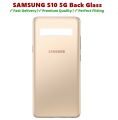 Samsung S10 5G Back Glass Battery Cover Rear Door Housing Case For Samsung S10 5G Back Glass Battery Cover Replacement. 
