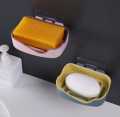 Double Layer Soap Rack Self Adhesive Soap Holder Wall Mounted Soap Sponge Dish Bathroom Storage Soap Dishes Tray Holder. 