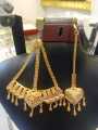 Jhumar with tikka bindiya same as gold bridal set. 