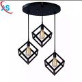 3 in 1 Base Square Shape Metal Hanging | Ceiling Hanging | Pandent Lights | Hanging Lights For Offices , TV Lounge , Bed Room , Kitchen , Hotels , Home... 