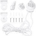 Roller Blind Fittings Kit, Roller Blinds Brackets with Beaded Chain, Curtain Roller Accessories for Windows Replacement. 