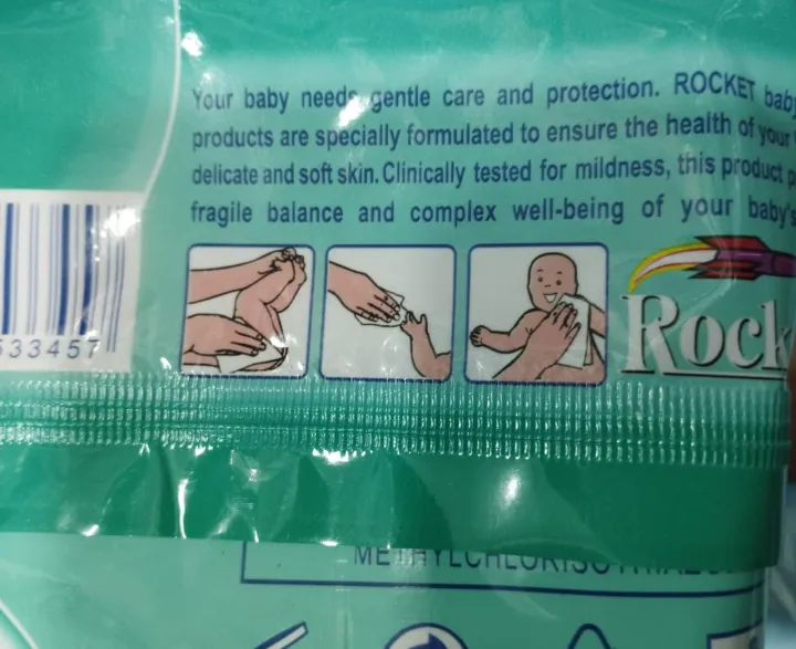 Rocket Baby Wipes Pack of 3(72 Sheets Each) – Gentle, Alcohol-Free ...