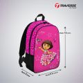 Traverse  Kids Bag- Dora , Backpack for Kindergarten (KG), Pre-school classes. Allover printed (Code: T512KG) School Backpack For Kids / Backpack For Girls / Backpack For Boys Bags hand bag for girls bags for girls. 