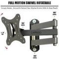 Dual Arm Wall Mount LCD TV Stand 10 to 27  Inch Full Motion TV Mount | LED/LCD/Monitor Screen's, Full Motion Rotatable Universal TV & Monitor Wall Mount Bracket. 