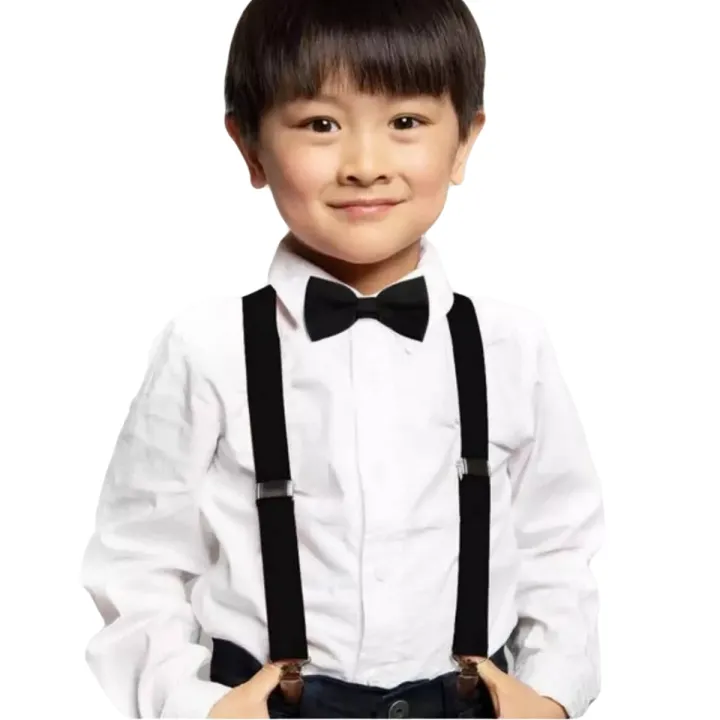 Imported%20Made%20Adjustable%20Suspenders%20Gallus%20With%20Bow%20Tie%20For%20Kids%20Stretchable%20Elastic%20-Assorted%20Colors%20-%20Image%202