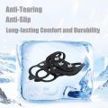 Anti-Slip Ice Cleats Shoe Boot Tread Grips Traction Crampon Chain Spike Snow Walker ( Free Size ). 