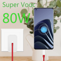 Super Vooc  80W Charger Adapter + Cable PD Warp Charger for 1+10 Pro. 