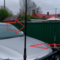 Pole Anteena Toyota Hilux Front antenna | 4*4 Premium Quality front Antenna Hilux  Revo / Rocco / Vigo | Antenna for Jeeps and Other SUVs. 