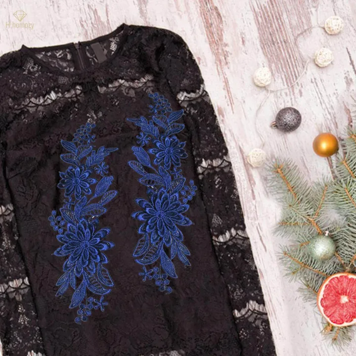 2Pcs%20Lace%20Applique%20Flower%20Embroidery%20Applique%20for%20DIY%20Jeans%20Evening%20Dress%20-%20Image%209