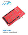 Ramps 1.4 3d Printer Control Board RepRap for Arduino Mega 2560. 