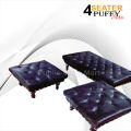 Sofa 4 Seater Puffy Set Black Valvid & Raxing Custumize  {{ Special Sale }}. 