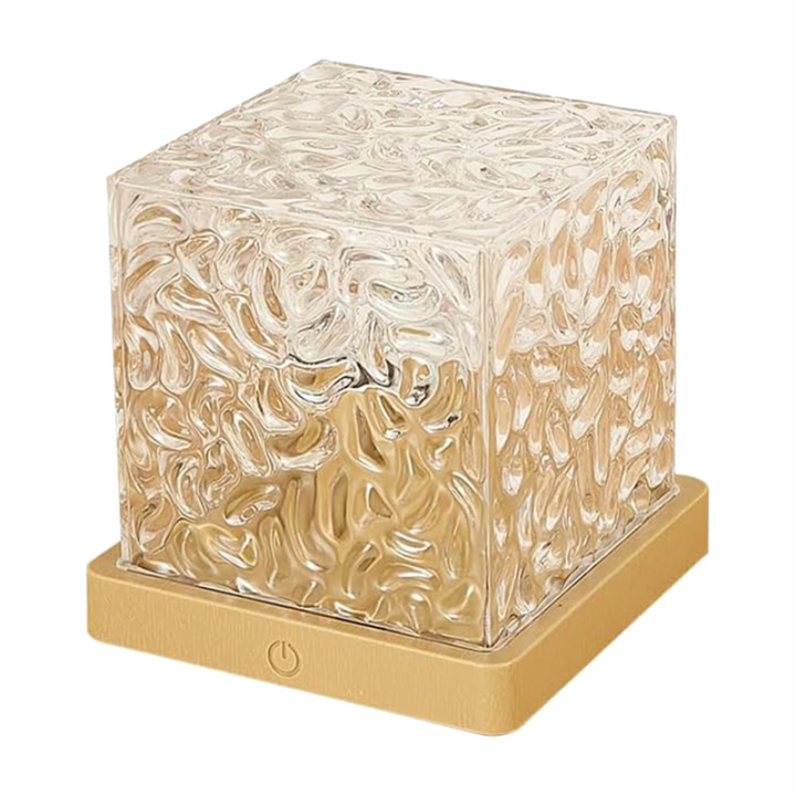 Wave-Cube Lamp Ocean Wave Projector 16 Color Water Wave Effect Lights for Bedroom