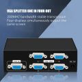 VGA SPLITTER 4 PORT 200 MHZ / 4 Ports VGA Splitter High Quality Video Distribution Switch. 