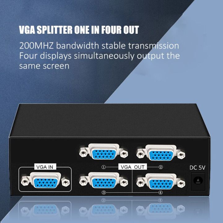 VGA%20SPLITTER%204%20PORT%20200%20MHZ%20/%204%20Ports%20VGA%20Splitter%20High%20Quality%20Video%20Distribution%20Switch%20-%20Image%206