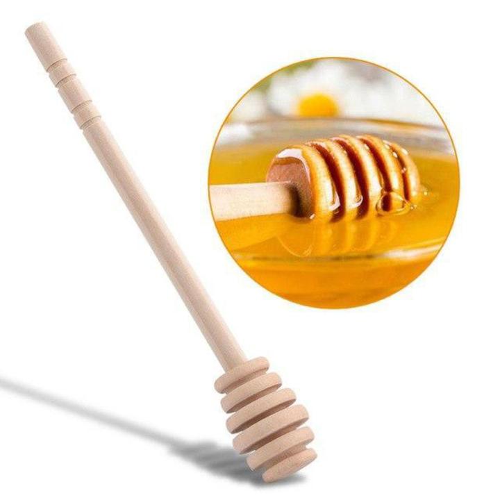 Wooden Honey Stick Honey Dipper/Wood spoon for Honey Jar Small Handle Mixing Stick
